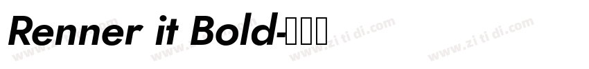 Renner it Bold字体转换